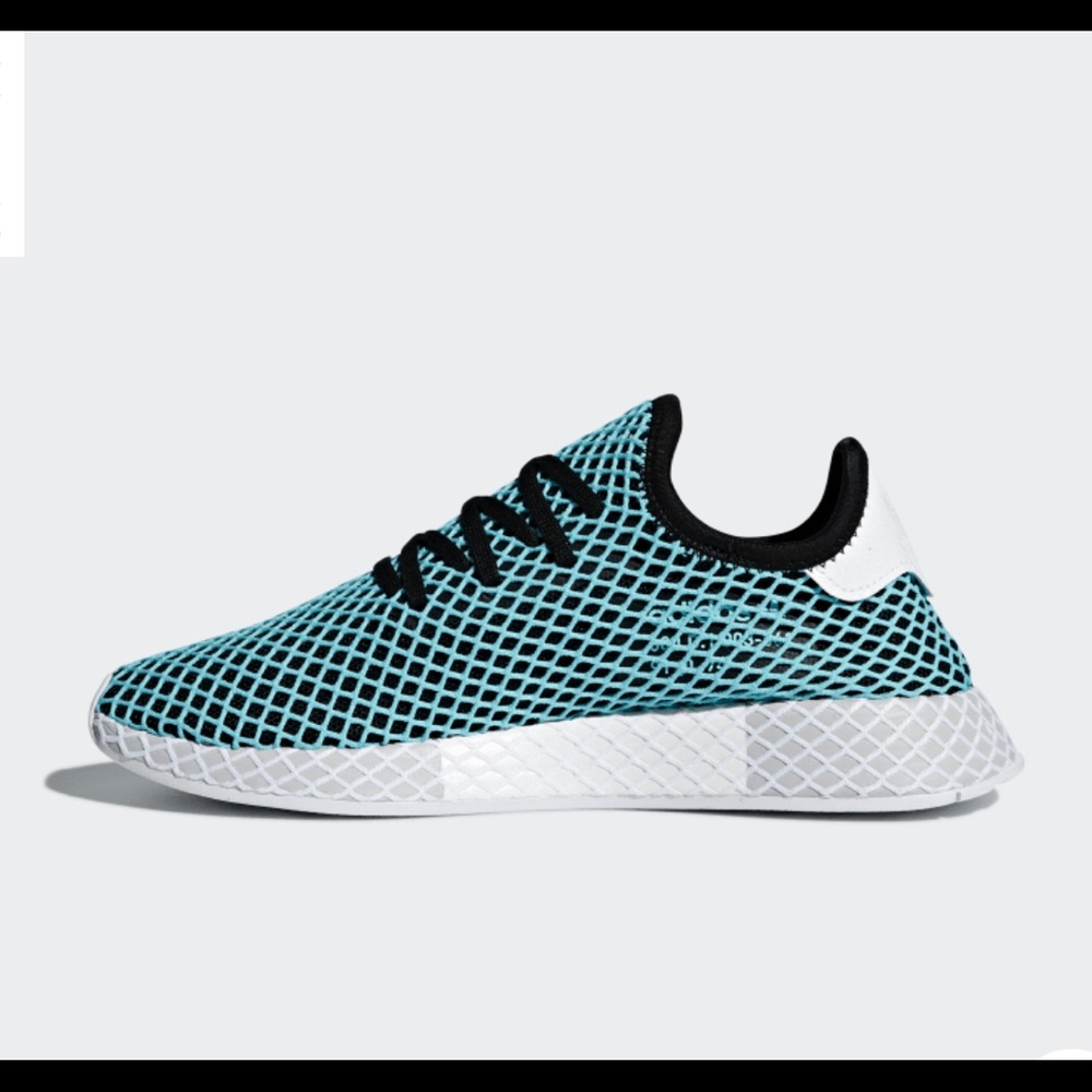 NWT Adidas Blue Parley x Deerupt Runner Core Black - Picture 8 of 8